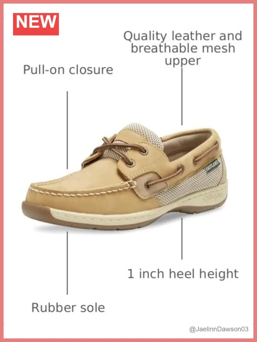 Women's Leather Boat Shoes Slip-On Loafers Comfortable Casual
